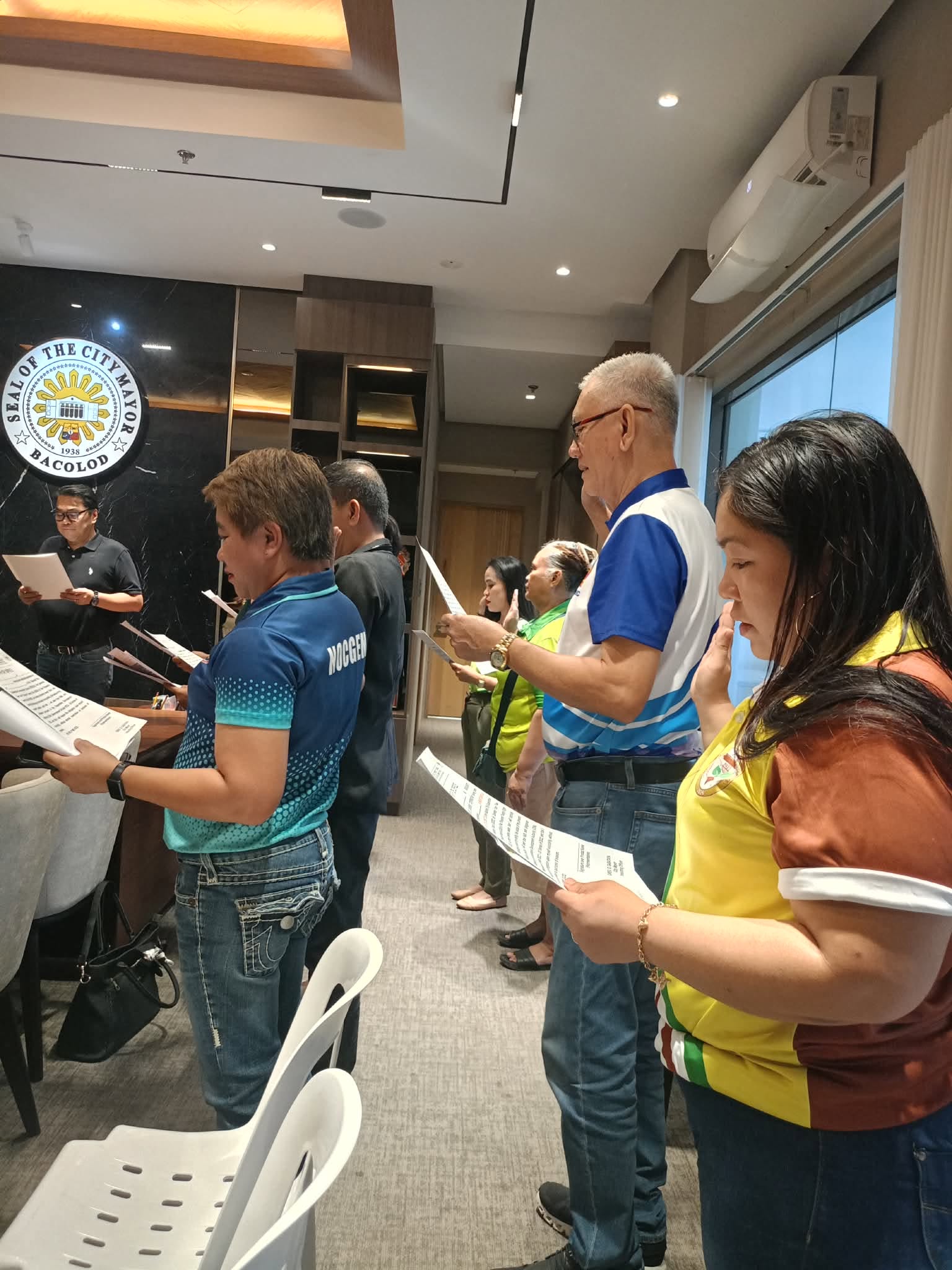 BECC and fellow cooperative representatives taking their oath of service